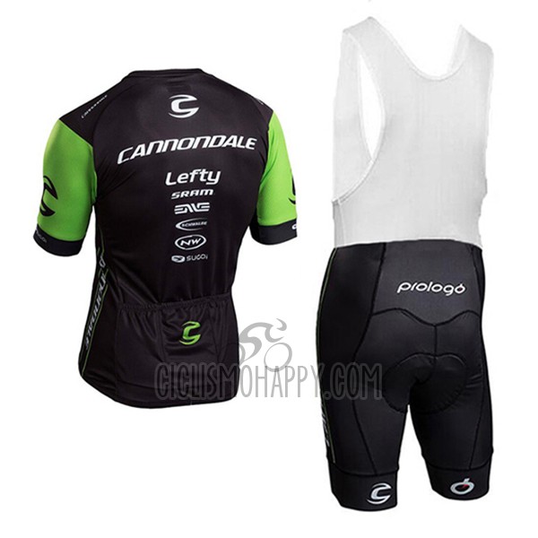 Cannondale Cycling Jersey Bib Short 2017 Men Short Sleeve Green and Black